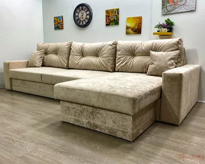 Угловой диван Челентано в обивке из ткани Nuvola-2 в Калининграде по низкой  цене I Фабрика мягкой мебели Maestro (Маэстро) в Калининграде