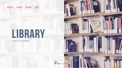 Library PowerPoint Templates for Presentation