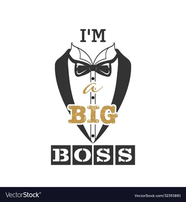 Cool Big Boss Tie Logo Design Stock Illustration | Adobe Stock