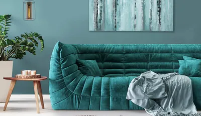 Бирюзовый диван в интерьере: с чем сочетать, как расположить, сочетание,  размеры и формы диванов