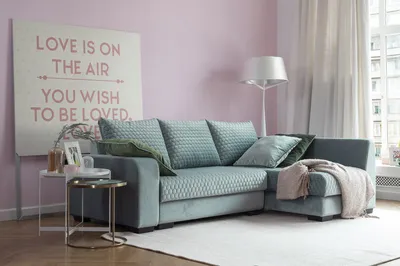 Бирюзовый диван в интерьере: сочетание с другими оттенками