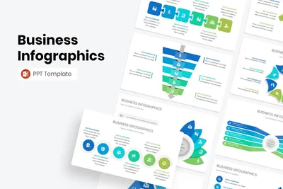 Simple Business Infographics PowerPoint Template | Nulivo Market