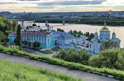 Благовещенский монастырь, Нижегородский район (Нижний Новгород, город),  фотография. фасады ворота монастыря