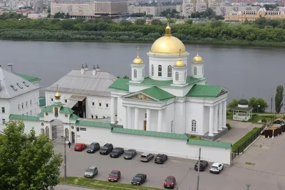 Нижний Новгород Благовещенский монастырь Собор Благовещения Пресвятой  Богородицы Церковь Сергия Радонежского Церковь Успения Пресвятой Богородицы  Фотография