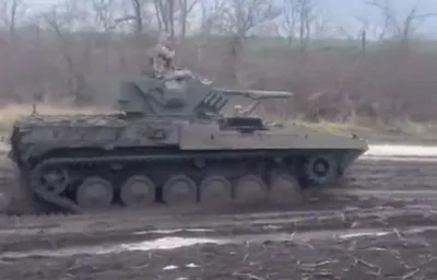 Russian BMP-3 Fortified With Wooden Logs Blown Up by Ukraine Drone: Video