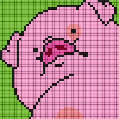 Waddles From Gravity Falls Perler Bead Pattern | Bead Sprites | Characters  Fuse Bead Patterns