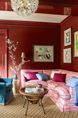 Дизайн гостиной темно-бордового цвета: 7047 фото лучших интерьеров на  INMYROOM