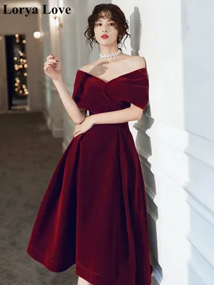 Бордовые платья фото