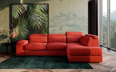 Прямой диван Лига-013, микровельвет (Бордовый) купить со скидкой 30 % в  интернет магазине с доставкой в Санкт-Петербург и сборкой