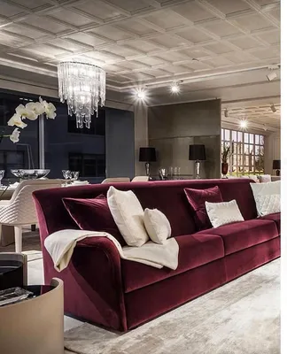 Красный диван в интерьере: оттенки, формы и удачные сочетания