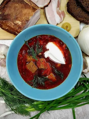 Борщ с говядиной с бесплатной доставкой на дом из «ВкусВилл» | Москва и вся  Россия