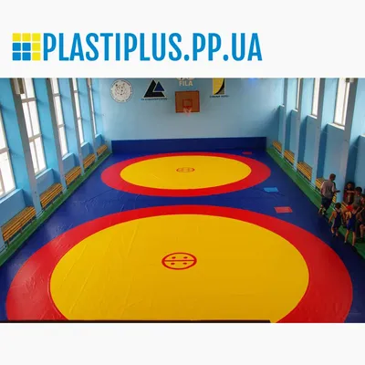 Ковер борцовский, разм. 6м. x 6м., ППЕ 50мм., | PLASTIPLUS