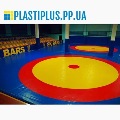 Ковер борцовский, разм. 12м.x12м., ППЕ 50мм., | PLASTIPLUS