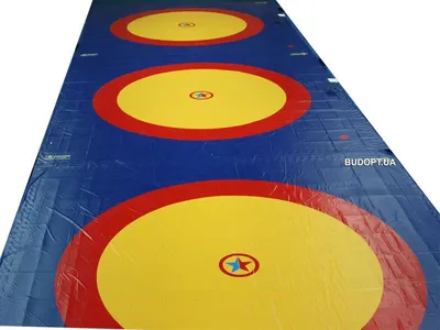 Ковер борцовский 10,6х10,6 3-цв.+5см НПЭ Стар.Станд. в интернет-магазине  спорттоваров ALPEL в Алматы