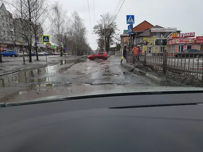 В соцсетях выложили фотографии самой страшной дороги в Брянске | 26.02.2017  | Брянск - БезФормата
