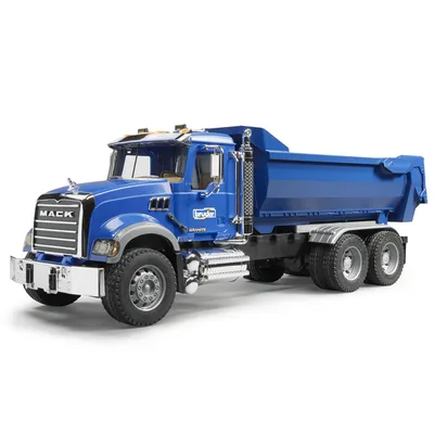 MACK Granite Halfpipe Dump Truck Bruder - Toy Joy