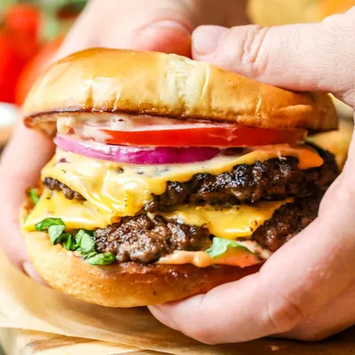 Air-Fryer Burgers