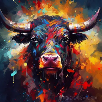 Wall Art Print | Golden Bull | Abposters.com