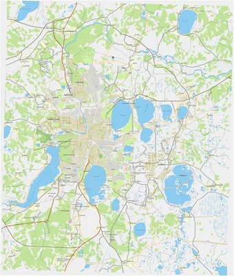 Карта Челябинска (Россия) на русском языке, расположение на карте мира с  городами, метро, центра, районов и округов