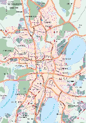 Карта Челябинска (Россия) на русском языке, расположение на карте мира с  городами, метро, центра, районов и округов