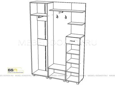 Прихожая ПМ - 102, заказать в интернет-магазине Спальни Кровати!