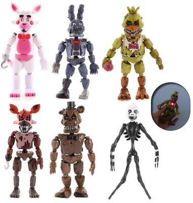 Кошмарная Чика Фигурка Аниматроник с маской Five Nights At Freddy Фредди.  17 см. - купить с доставкой по выгодным ценам в интернет-магазине OZON  (1099367577)