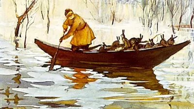 Иллюстрация 2 из 48 для Дедушка Мазай и зайцы - Николай Некрасов | Лабиринт  - книги. Источник: Лабиринт