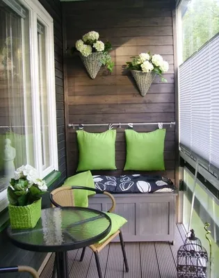 Дизайн балкона зеленого цвета: 820 фото лучших интерьеров на INMYROOM