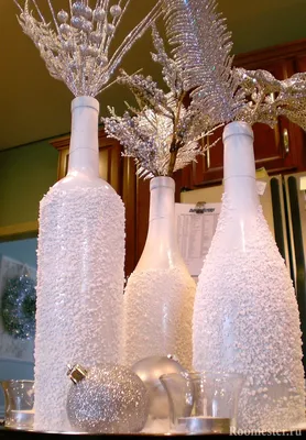 Декор бутылок: 105 фото-идей, как красиво украсить своими руками дома  стеклянную бутылку, пошаговый мастер-класс для начинающих от профи