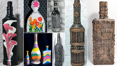 13 bottle decor ideas. DIY decor - YouTube