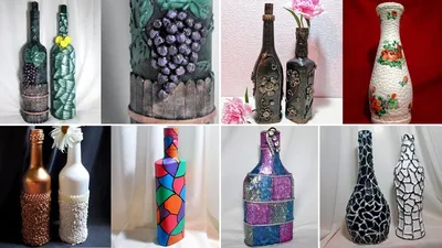 20 ideas decor bottles. Decor with their hands - YouTube