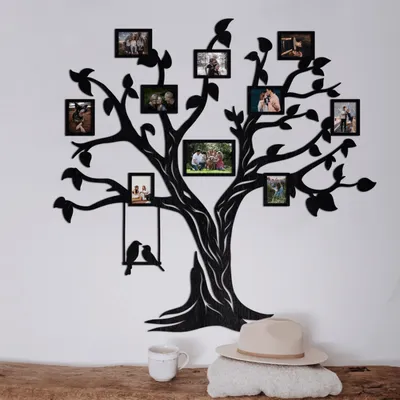 Деревянное семейное дерево на стене, как декор интерьера вашего жилища!