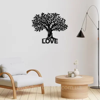 Идеи для дерева на стене в интерьере помещения: объемное или нарисованное  пошагово