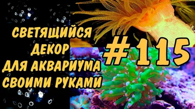 115 СВЕТЯЩИЙСЯ ДЕКОР ДЛЯ АКВАРИУМА СВОИМИ РУКАМИ. КОРАЛЛЫ. Decor DIY.  Corals - YouTube