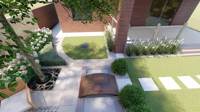 Идеи для вашего дома - Ландшафтный дизайн двора частного дома 👍 | Facebook