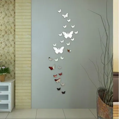 Зеркальный декор в виде бабочек – лучшие товары в онлайн-магазине Джум Гик
