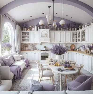 Оформление кухни в стиле Прованс: 150 красивых идей с фото дизайна,  планировки, мебель, декор