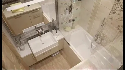 Интерьер маленькой ванной комнаты - YouTube