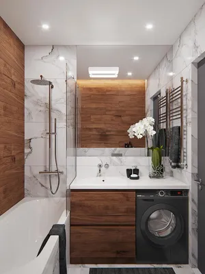 Маленькая ванная комната: современный дизайн — Roomble.com