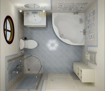Дизайн маленькой ванной комнаты - простые советы для ремонта