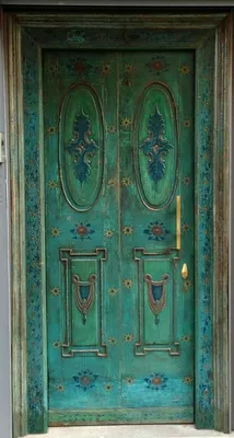 100 лучших идей: Декор двери своими руками на фото | Painted doors, Cool  doors, Unique doors