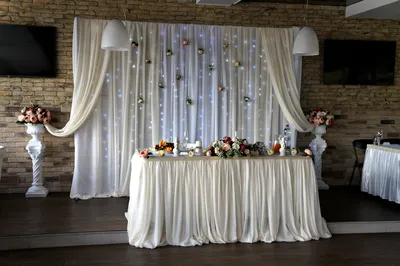 Оформление свадьбы в Воронеже: оформление банкетного зала (кафе ) на  свадьбу, свадебного стола
