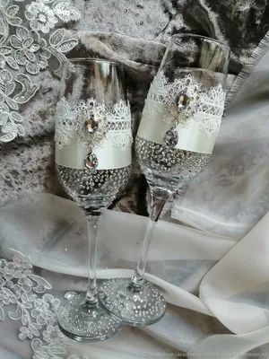 Бокалы свадебные, wedding glasses, декор свадебных бутылок и бокалов,  свадебное шампанское, свадебные бокалы, свадеб… | Wedding bottles, Bottles  decoration, Wedding