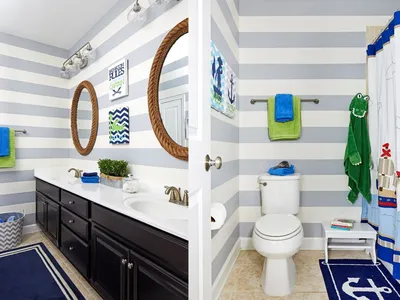 Декор в ванной комнате: 40+ необычных решений | Винтажные ванные комнаты,  Оформление стен в ванной, Средиземноморские дома