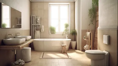 Ванные комнаты (дизайн, стиль, цвет, декор): 150 красивых фото-идей для  ремонта и оформления интерьера ванной комнаты в квартире в светлых тонах