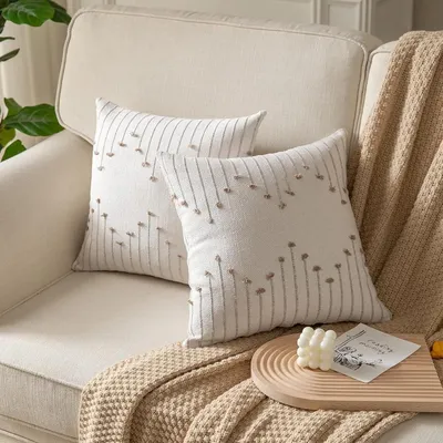 2 шт. квадратные диванные подушки, хлопковые нейтральные наволочки, новые декоративные  подушки для дивана – лучшие товары в онлайн-магазине Джум Гик