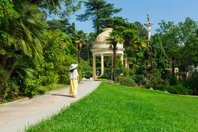 Arboretum Park - Rotunda. Russia, Sochi, gazebo in the city park  \"Dendrarium\" Arboretum of Sochi, Russia Stock Photo - Alamy