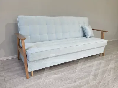 Купить мягкий диван Верес М с деревянными подлокотниками