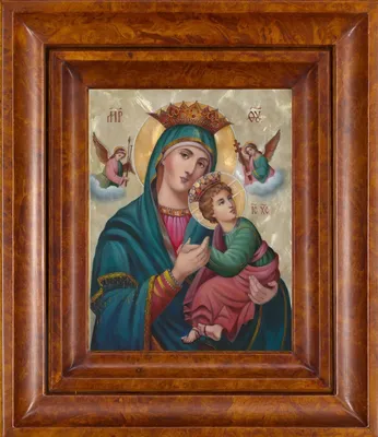 Wooden Icon of Our Lady Derzhavnaya Державная Икона Божией Матери 4.6\" x  7.5\" | eBay