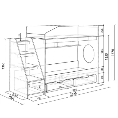детская двухъярусная кровать чертеж | Кровать с верхним ярусом чертежи,  Планы двухъярусной кровати, Кровати